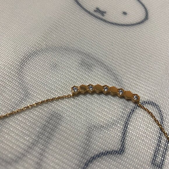 Chaumet Hexagonal Diamond-Set 18K Gold Necklace - Picture 8 of 9